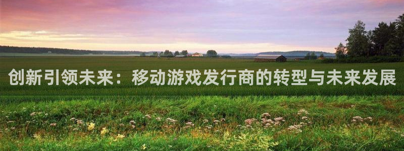 db电竞官网分红：创新引领未来：移动游戏发行商的转型与未来发展